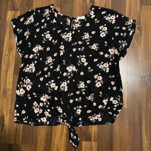 Sienna Sky Black Floral Blouse